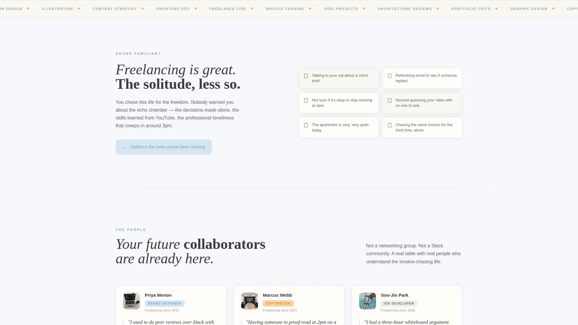 Specialist Freelancers Community Professional Website Template