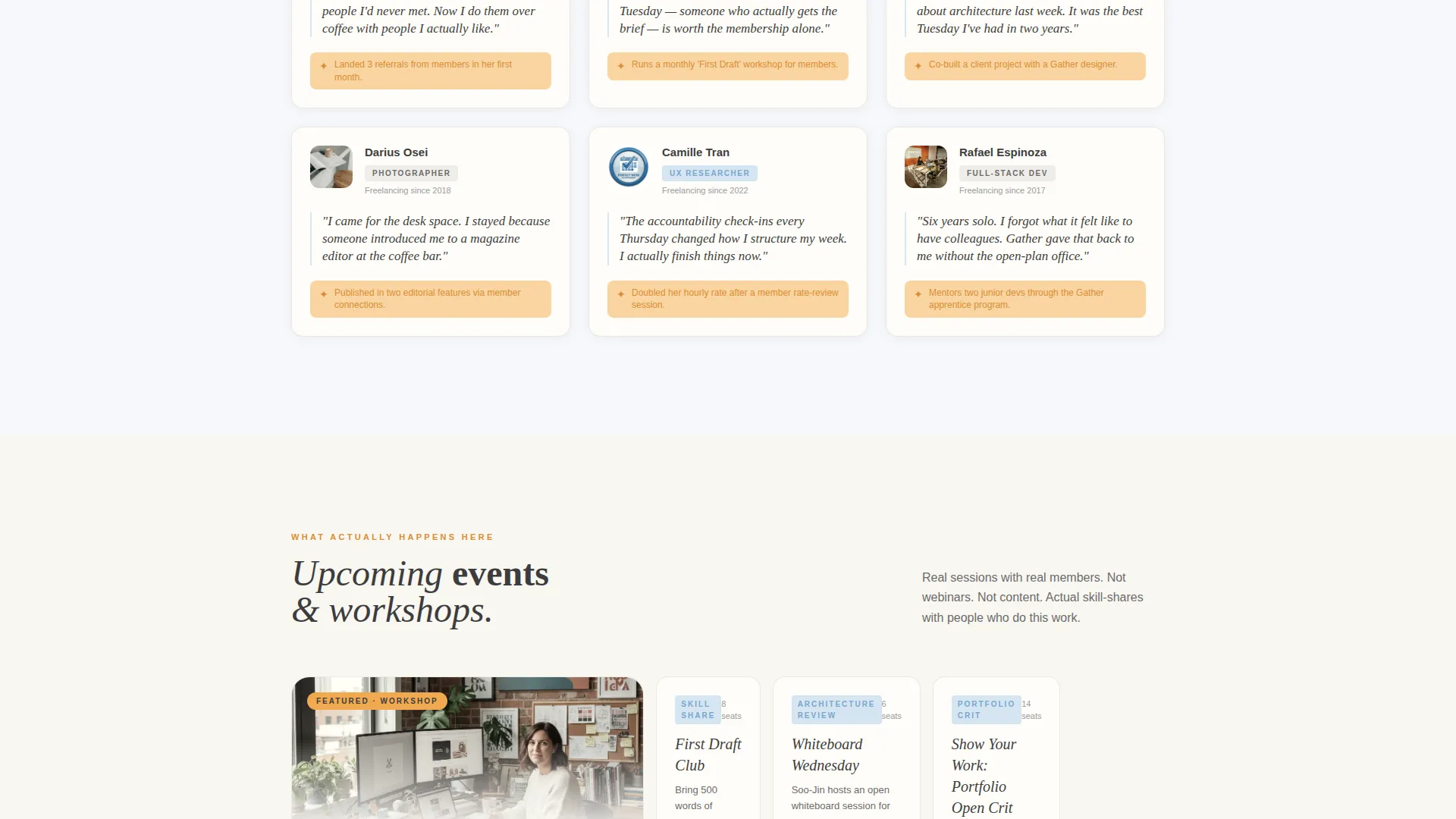 Specialist Freelancers Community Professional Website Template