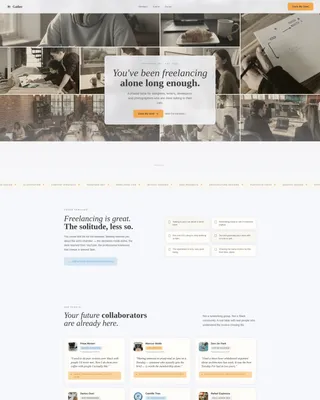 Specialist Freelancers Community Professional Website Template