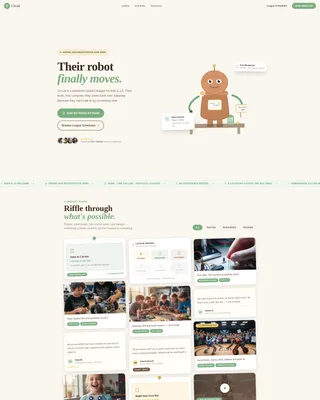 Kids Robotics League Landing Page Template