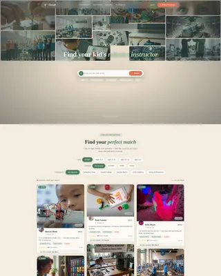 Kids Robotics Instructor Directory Landing Page
