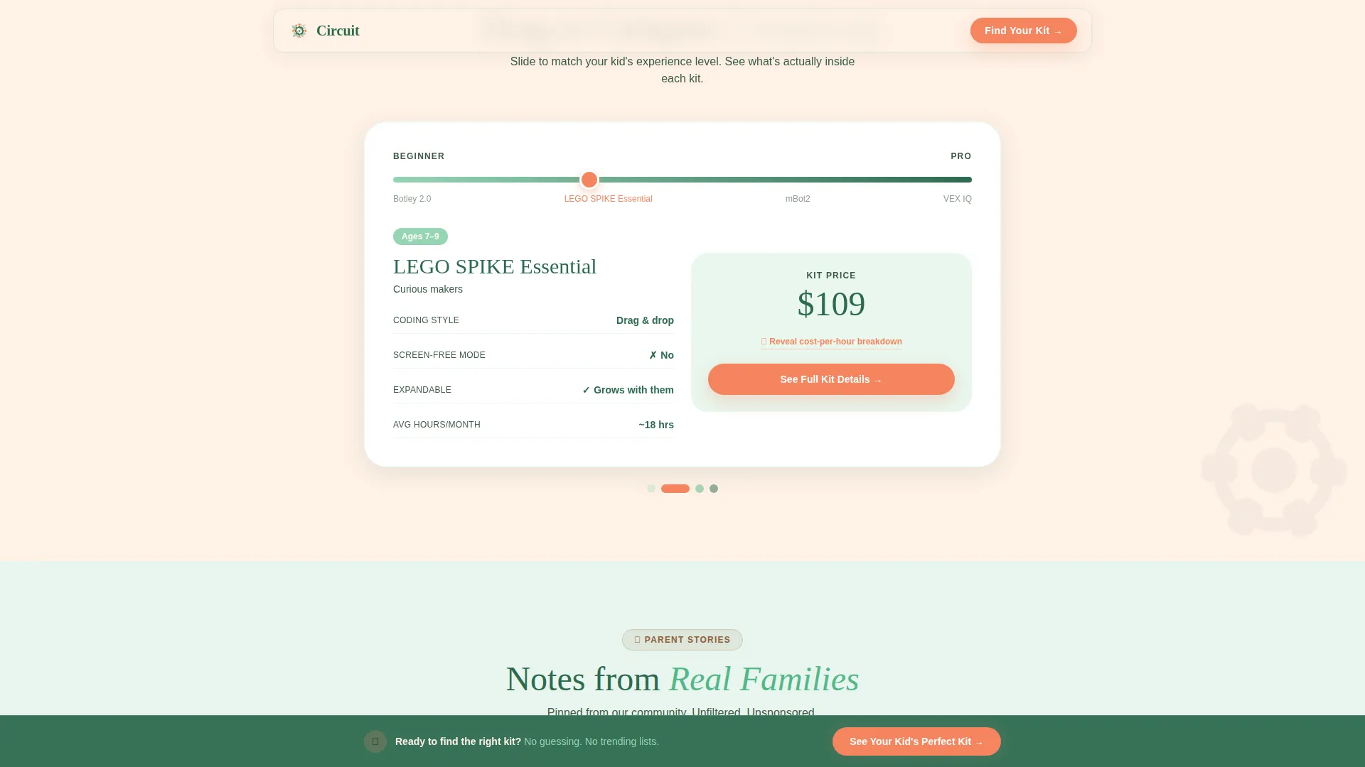 Playful Kids Robotics STEM Landing Page Template