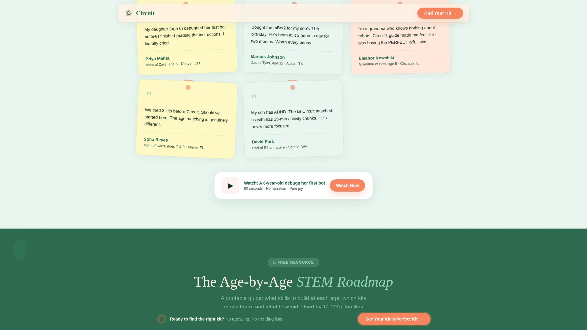 Playful Kids Robotics STEM Landing Page Template