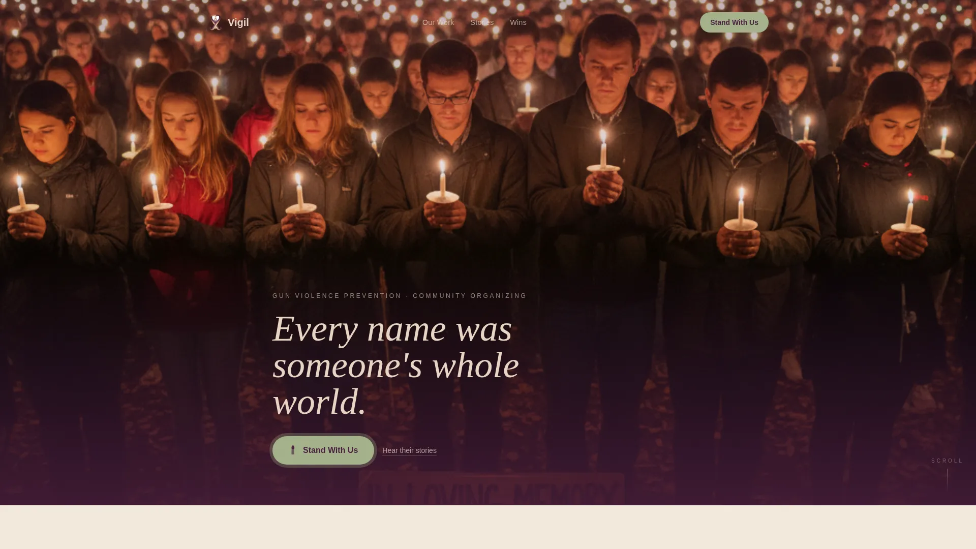 Gun Violence Prevention Advocacy Landing Page Template