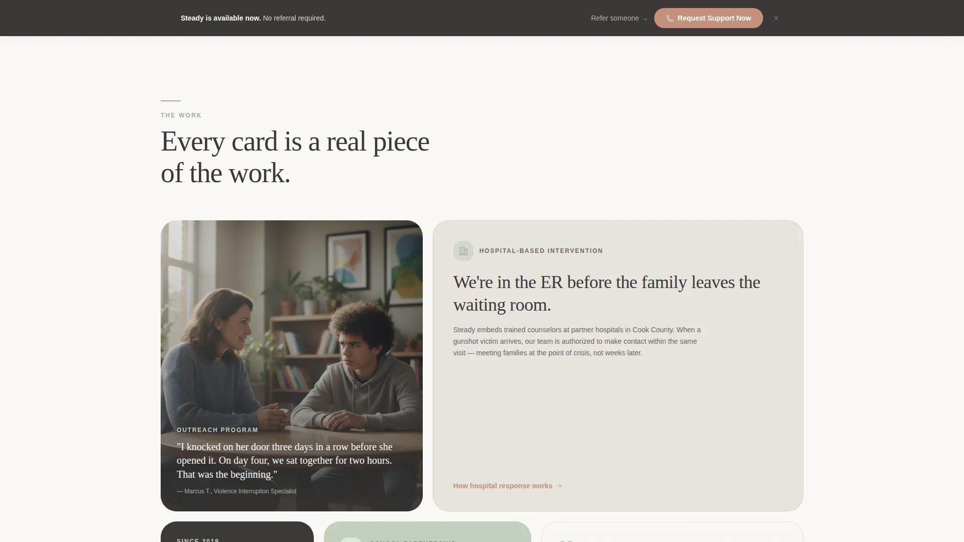 Gun Violence Prevention Nonprofit Landing Page Template