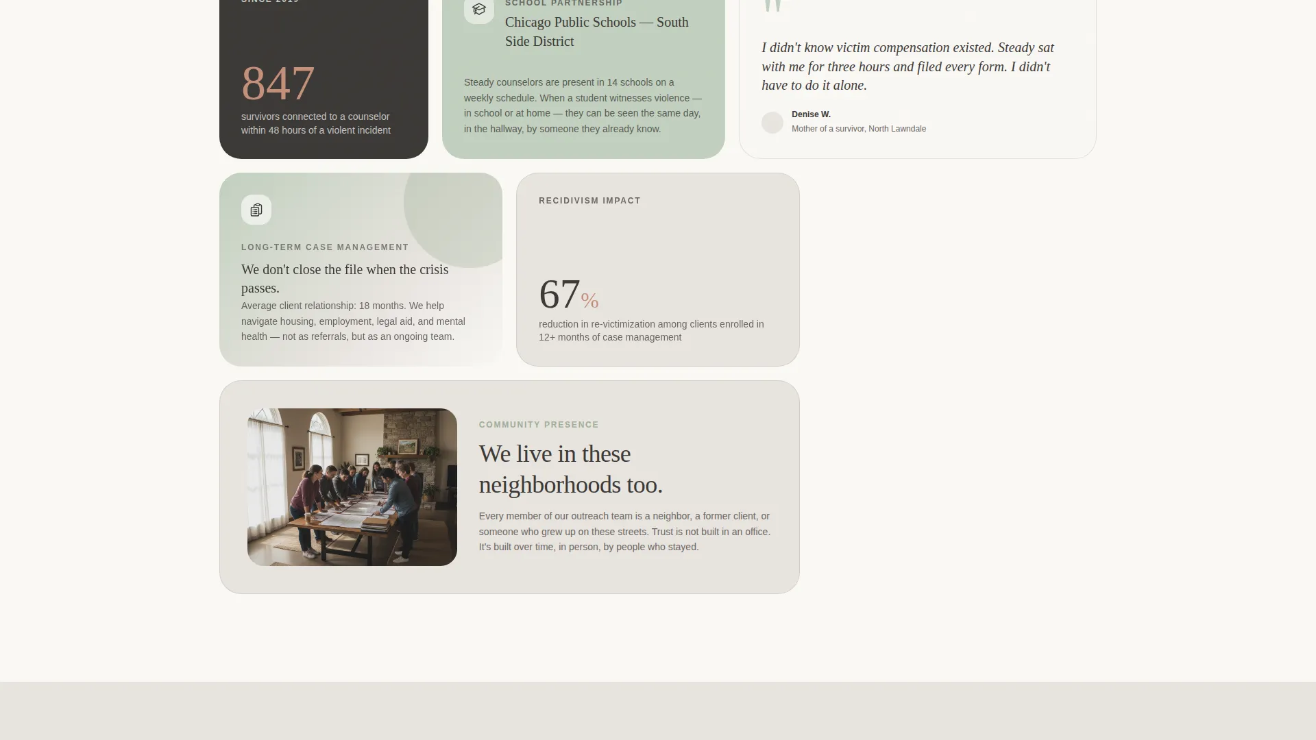 Gun Violence Prevention Nonprofit Landing Page Template