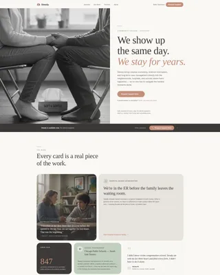 Gun Violence Prevention Nonprofit Landing Page Template