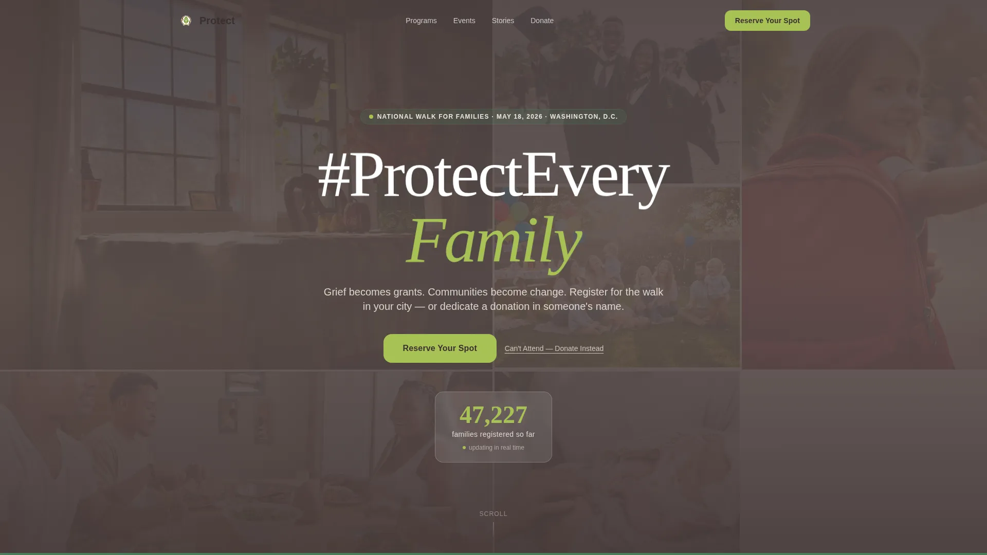 Gun Violence Prevention Fundraising Landing Page