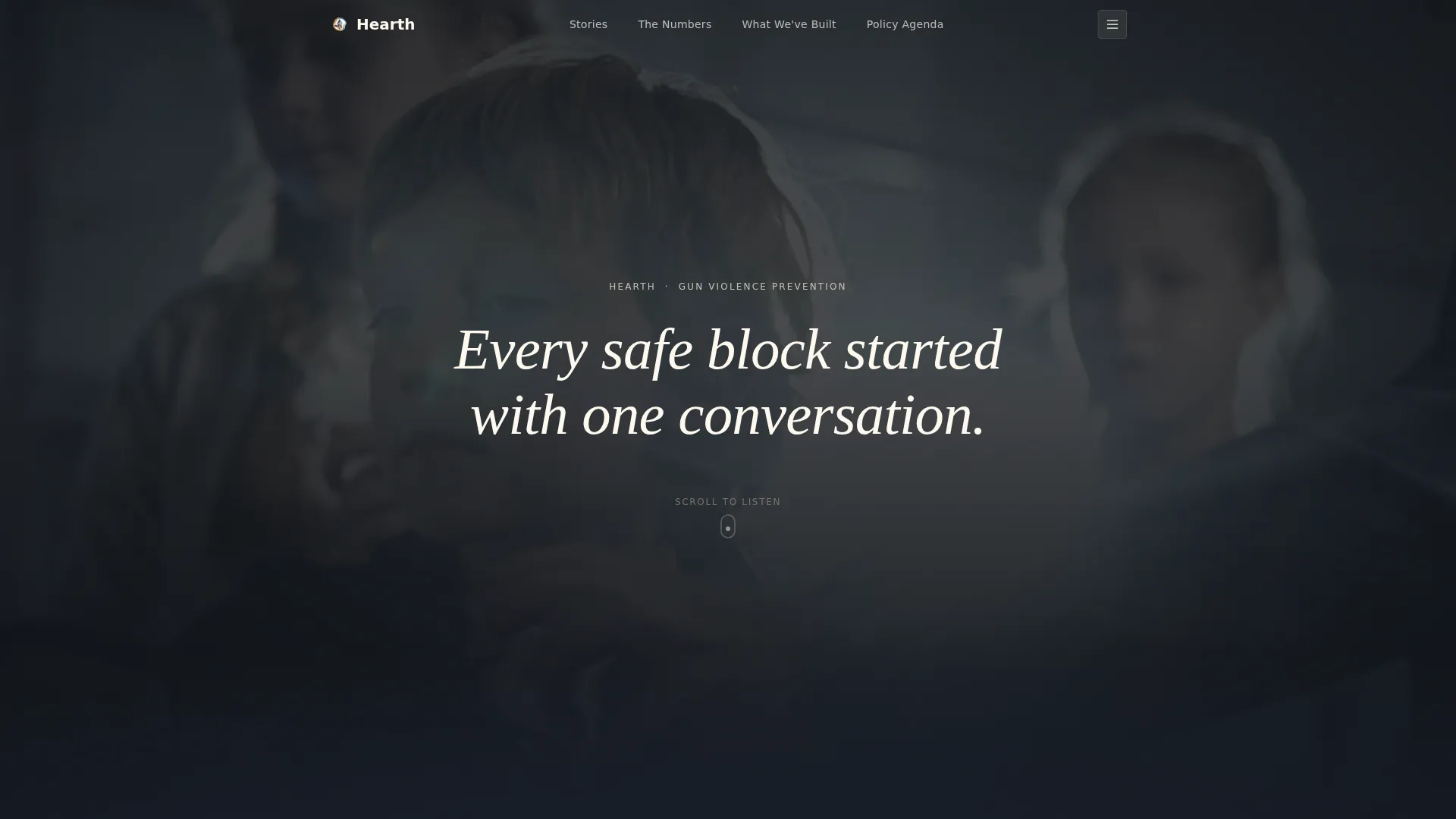 Gun Violence Prevention Grassroots Landing Page Template