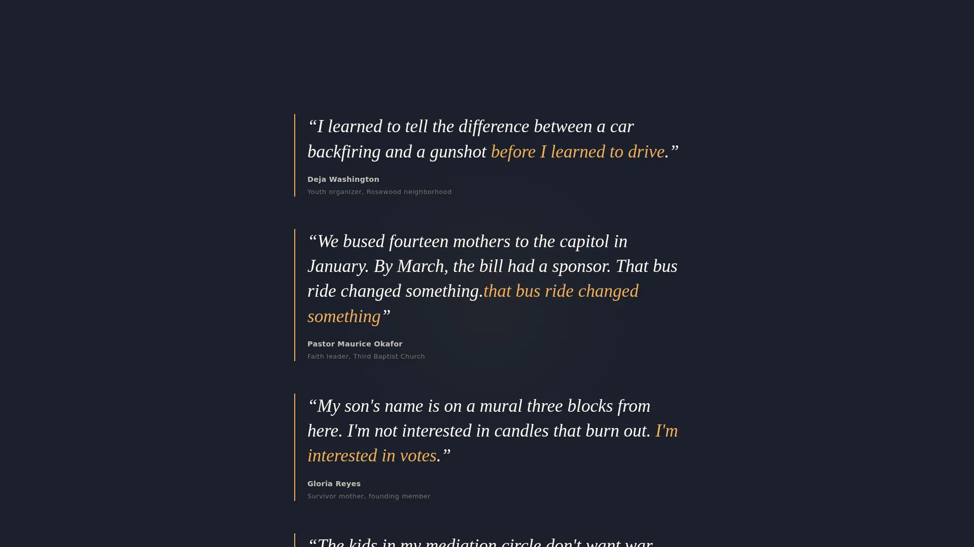 Gun Violence Prevention Grassroots Landing Page Template