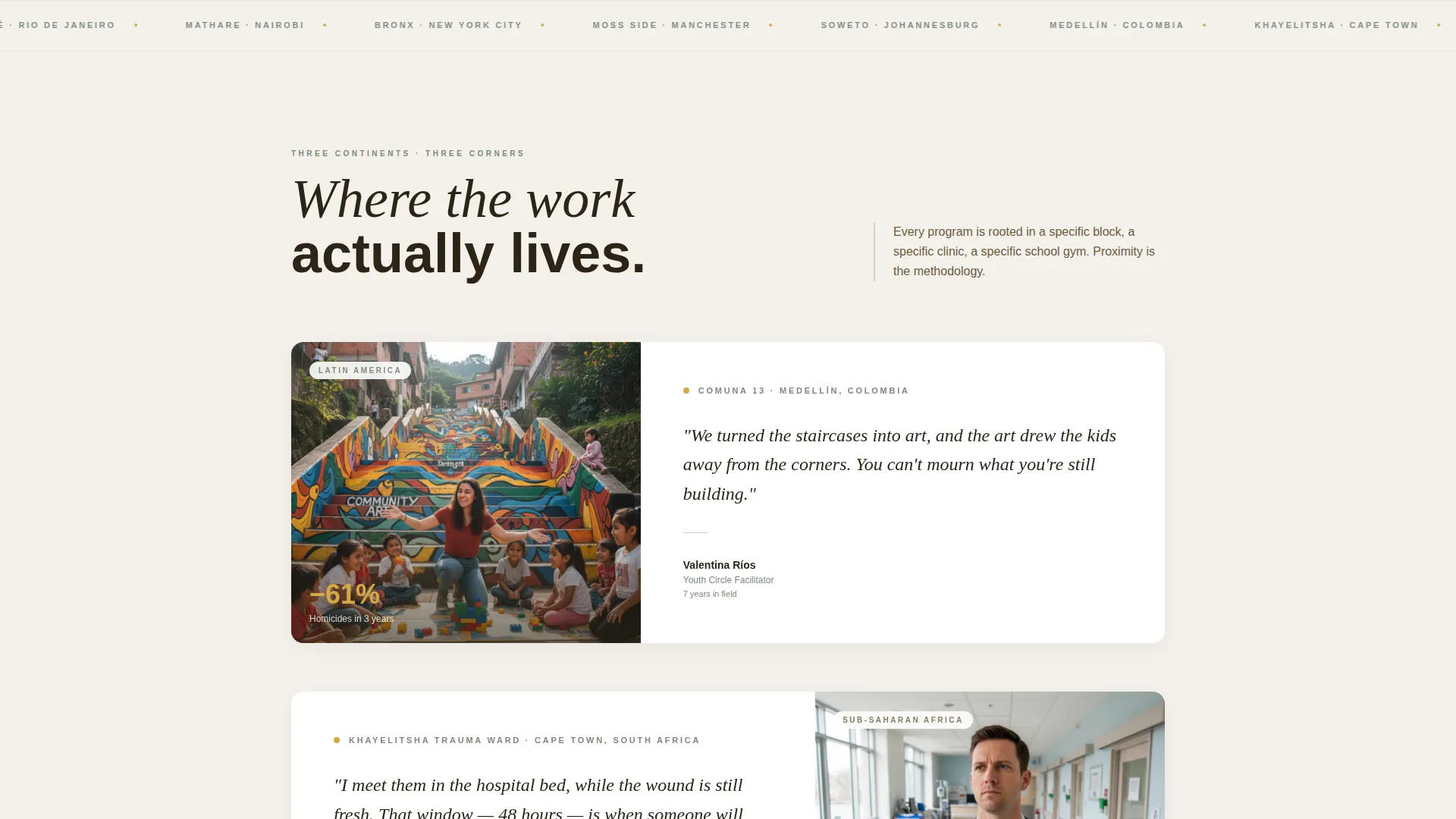 Gun Violence Prevention NGO Landing Page Template