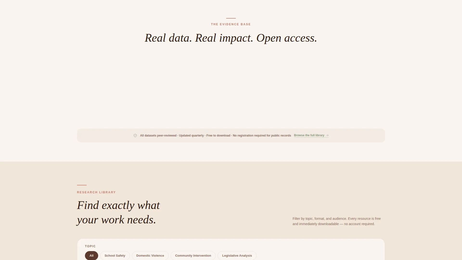 Gun Violence Prevention Research Landing Page