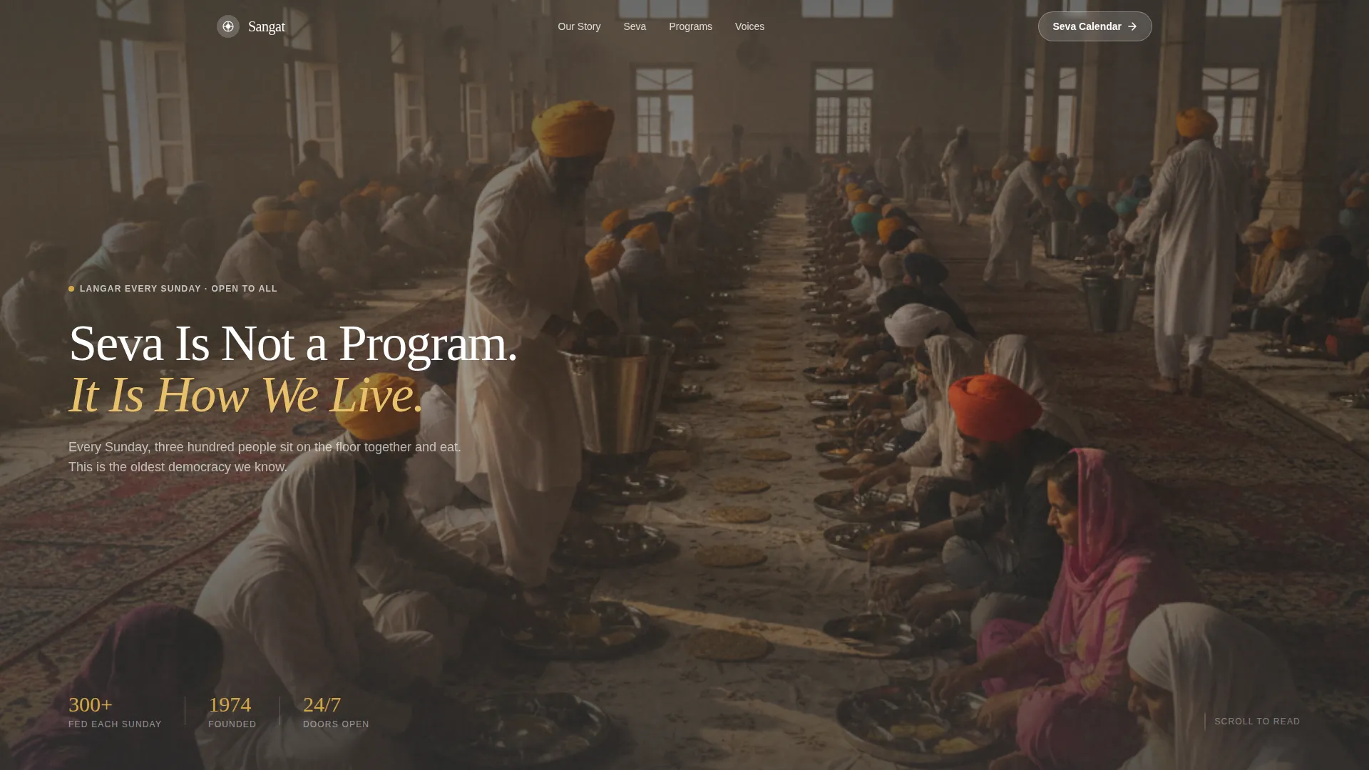Gurdwara Management Committee Landing Page Template