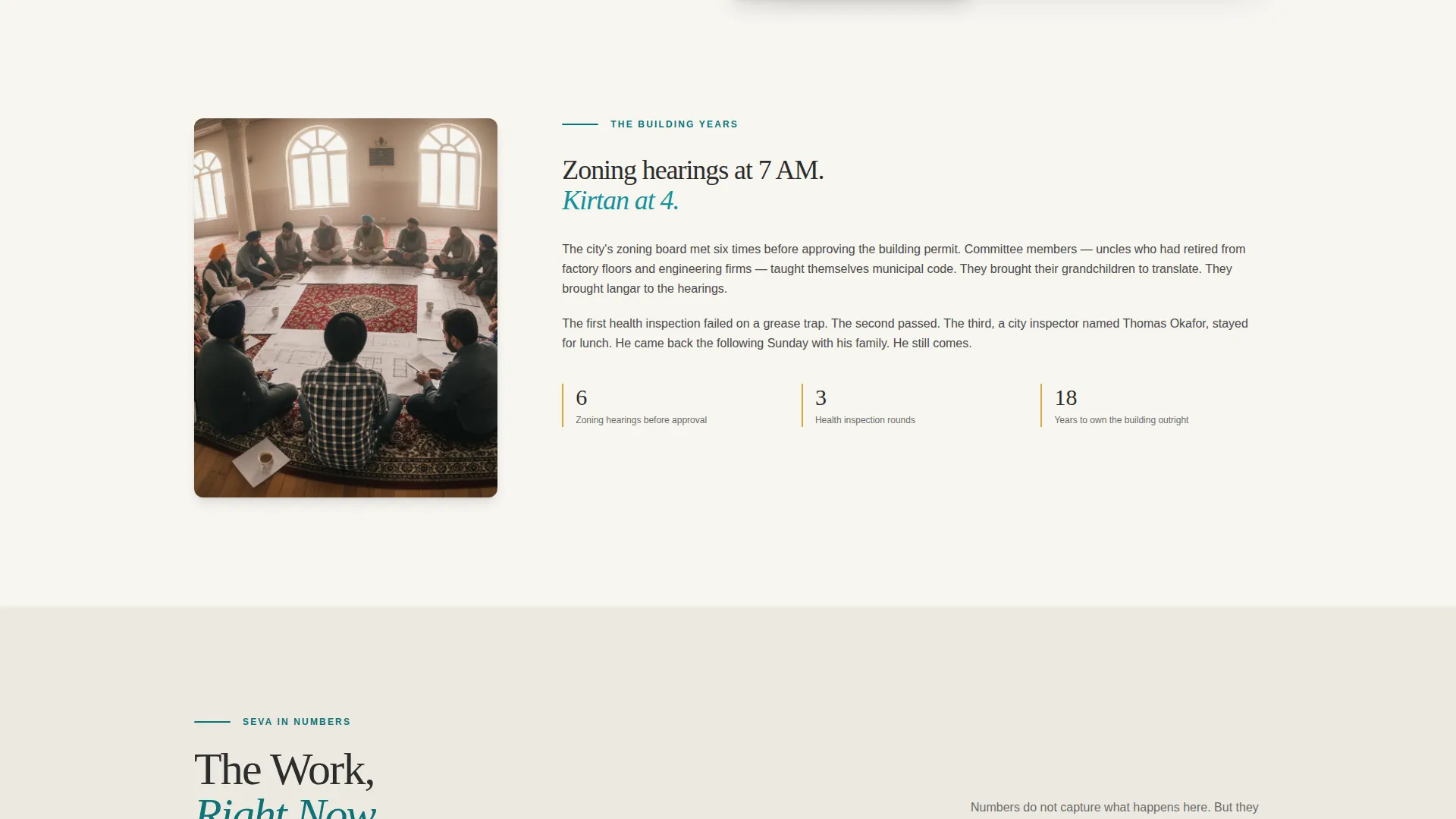 Gurdwara Management Committee Landing Page Template