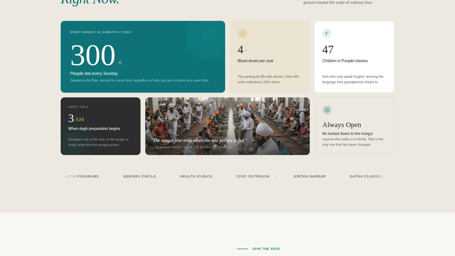 Gurdwara Management Committee Landing Page Template