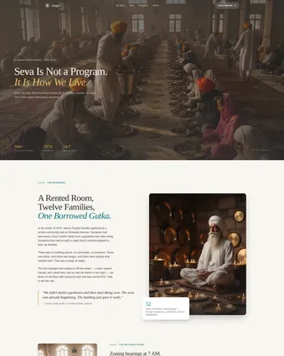 Gurdwara Management Committee Landing Page Template