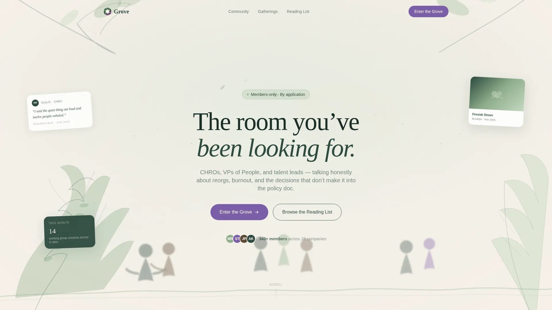 HR & People Leaders Community Specialist Professional Website Template