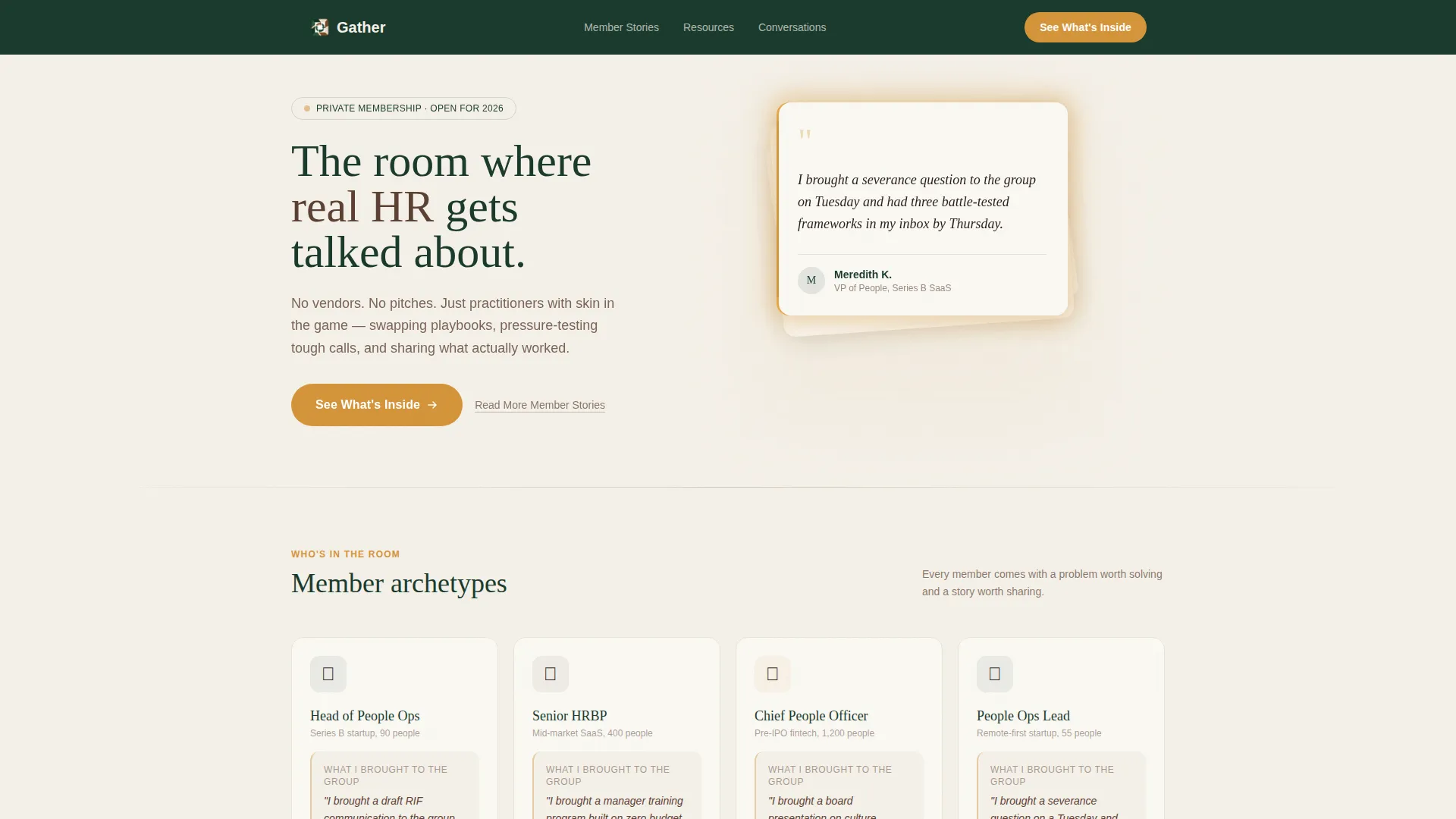 HR & People Leaders Community Reviews Website Template