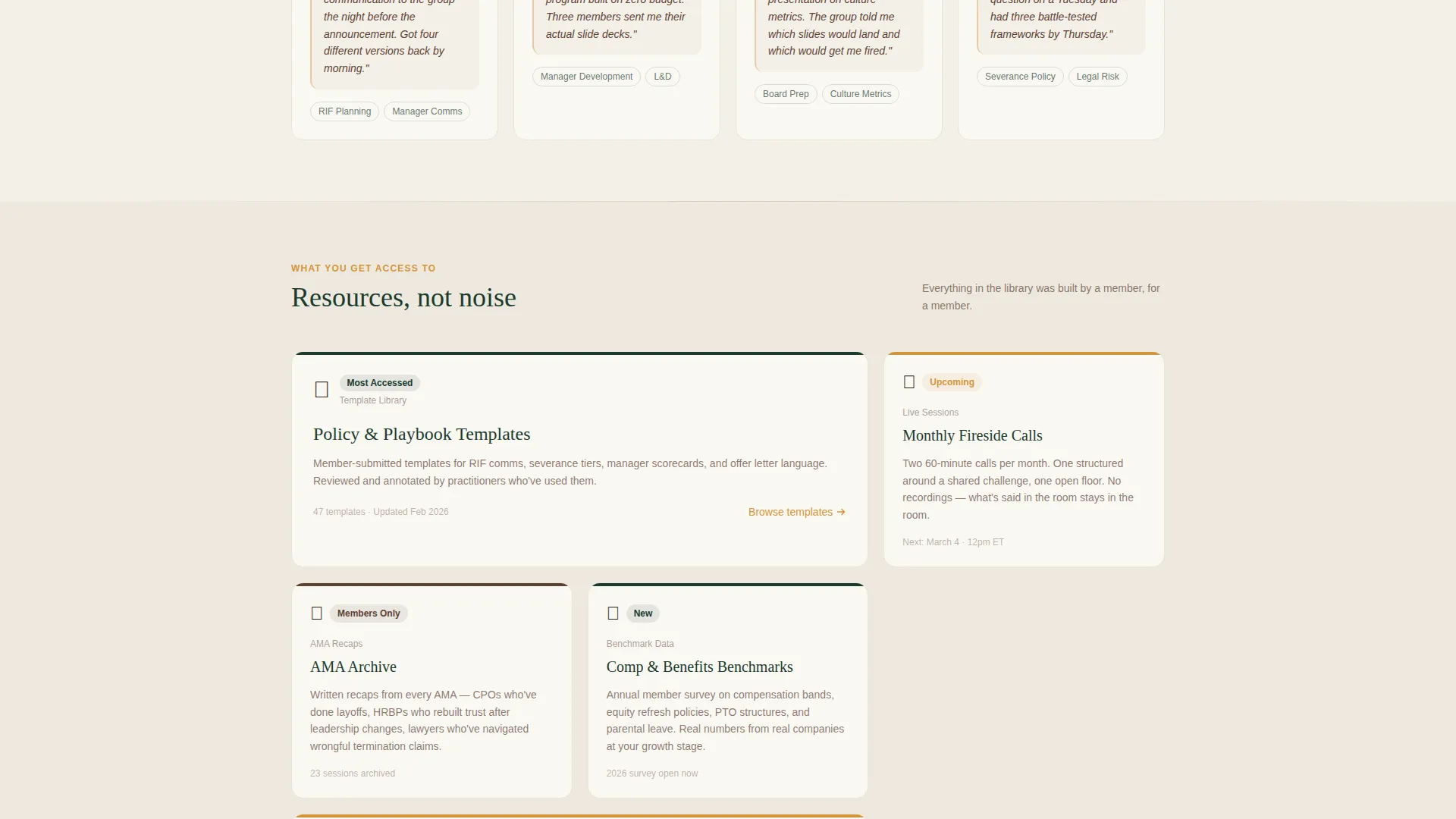 HR & People Leaders Community Reviews Website Template