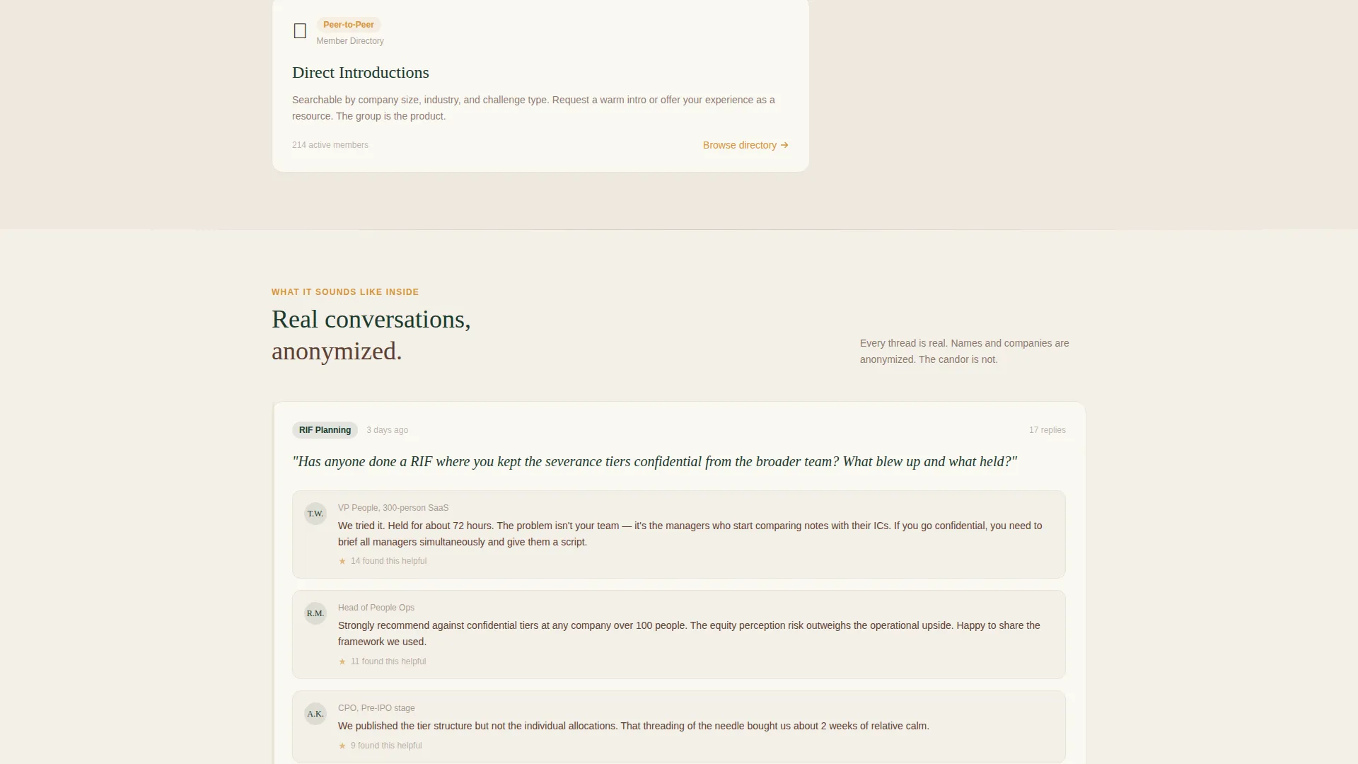 HR & People Leaders Community Reviews Website Template