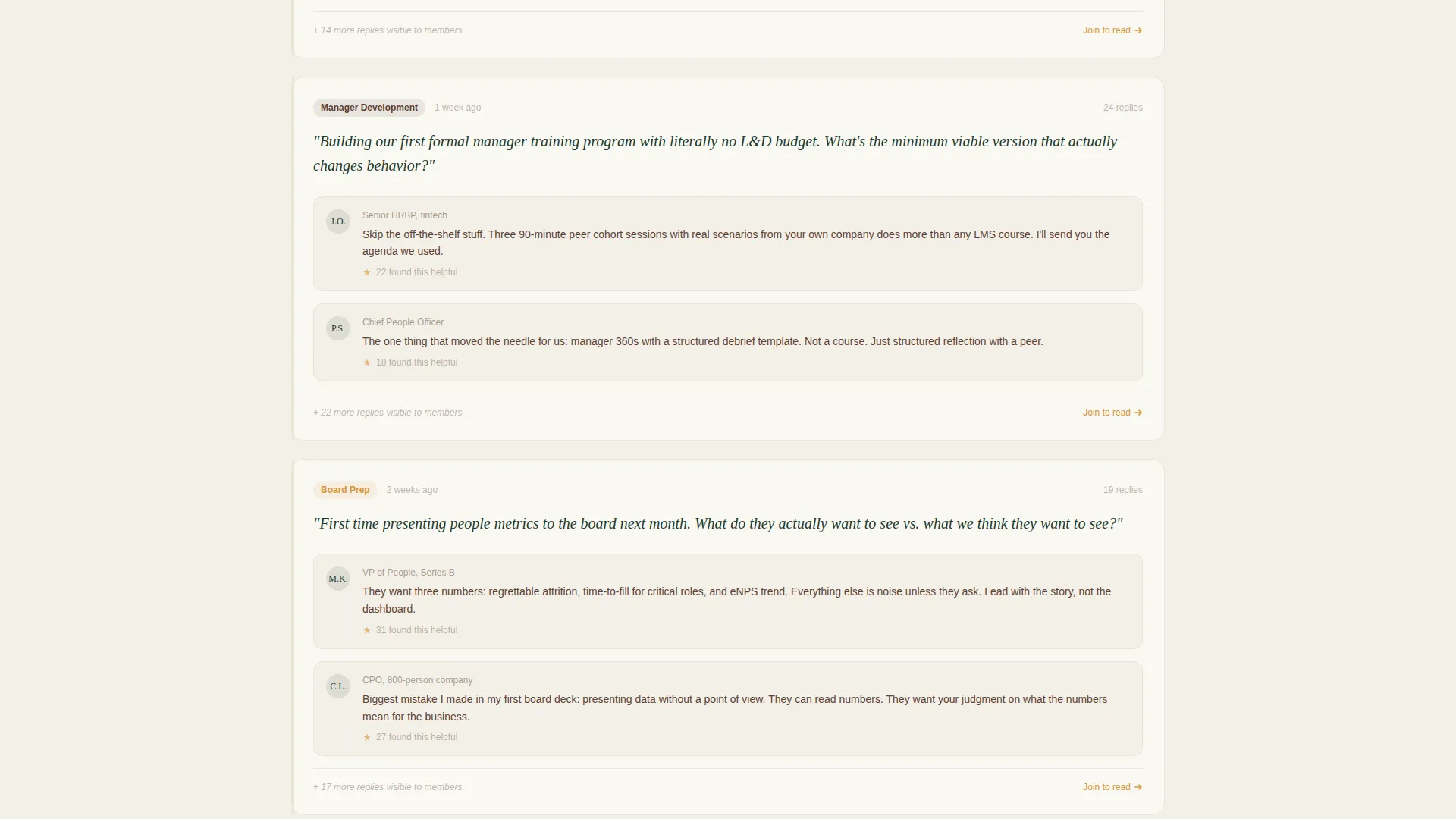 HR & People Leaders Community Reviews Website Template