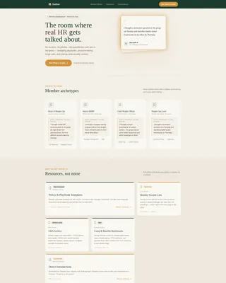 HR & People Leaders Community Reviews Website Template