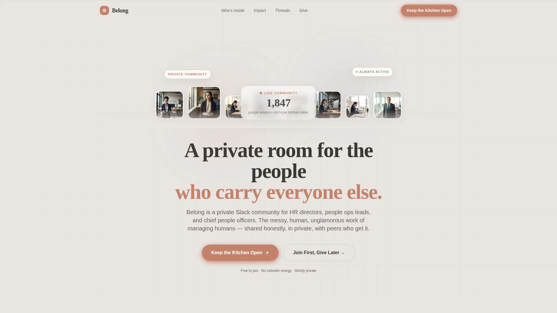HR & People Leaders Community Professional Website Template