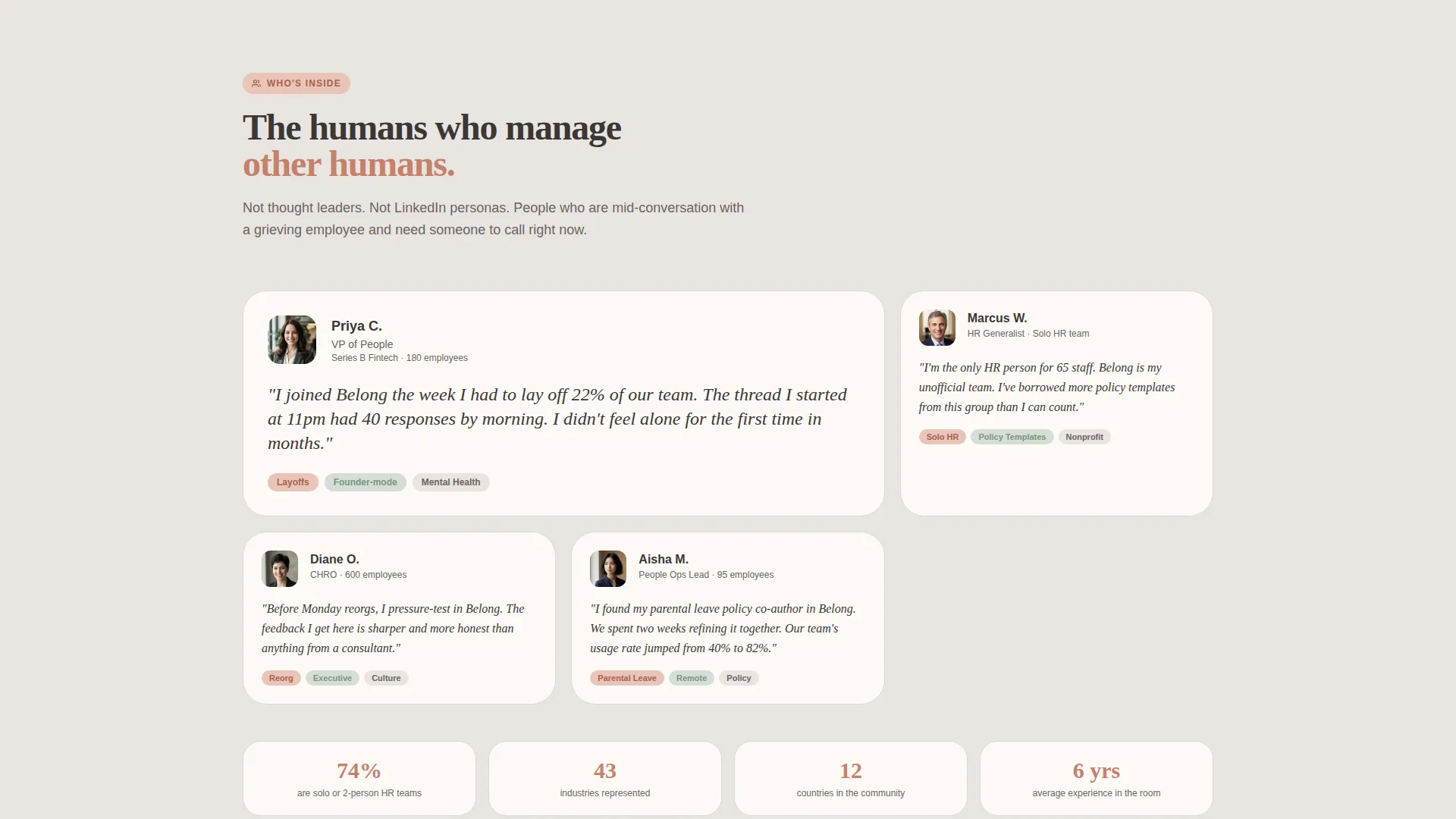 HR & People Leaders Community Professional Website Template