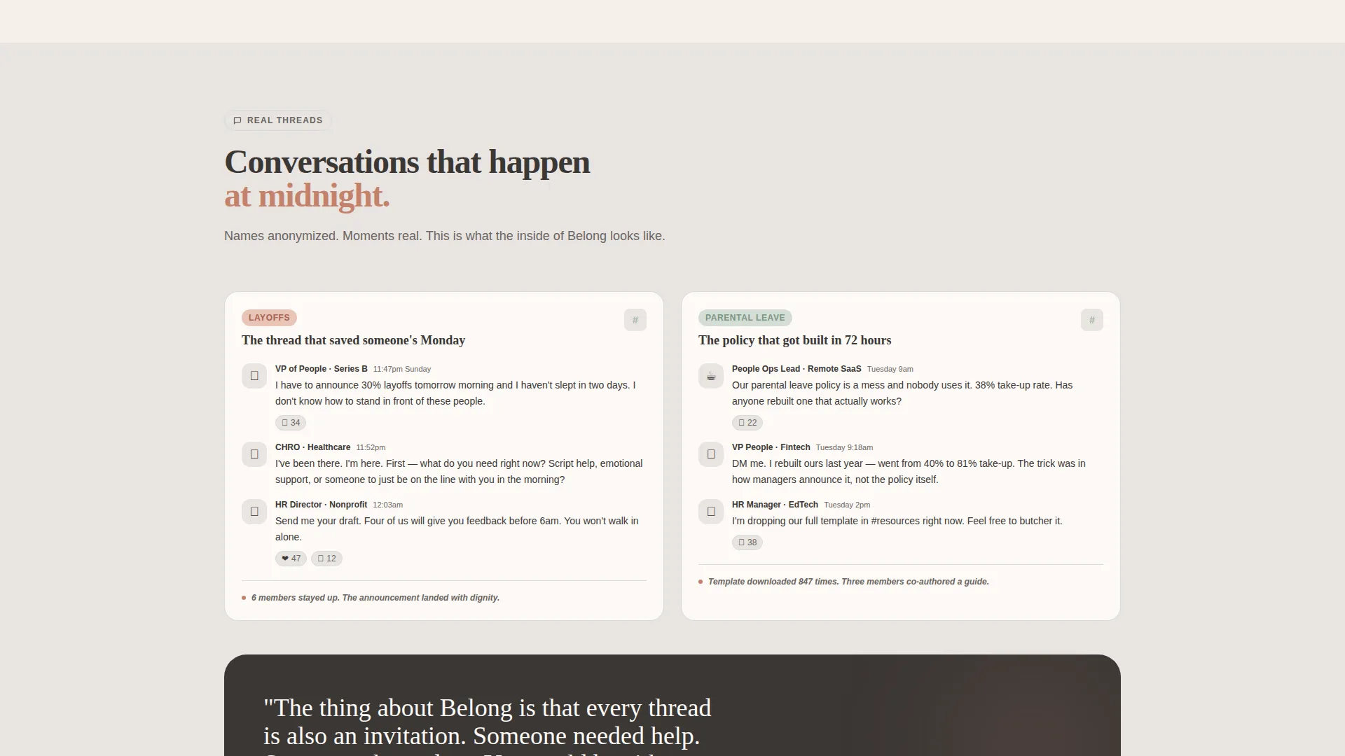 HR & People Leaders Community Professional Website Template