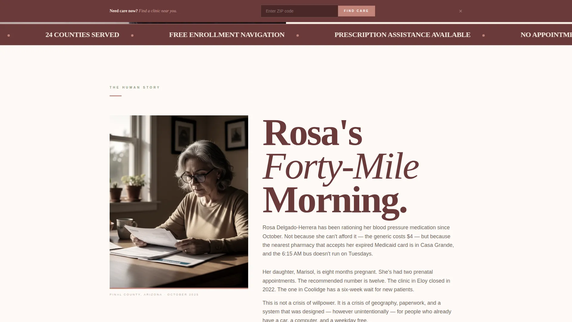 Compassionate Healthcare Access Landing Page Template