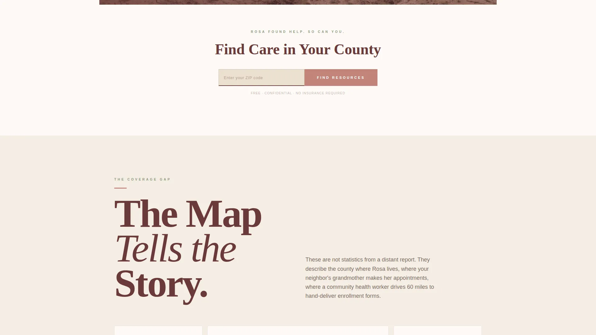 Compassionate Healthcare Access Landing Page Template