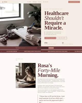 Compassionate Healthcare Access Landing Page Template