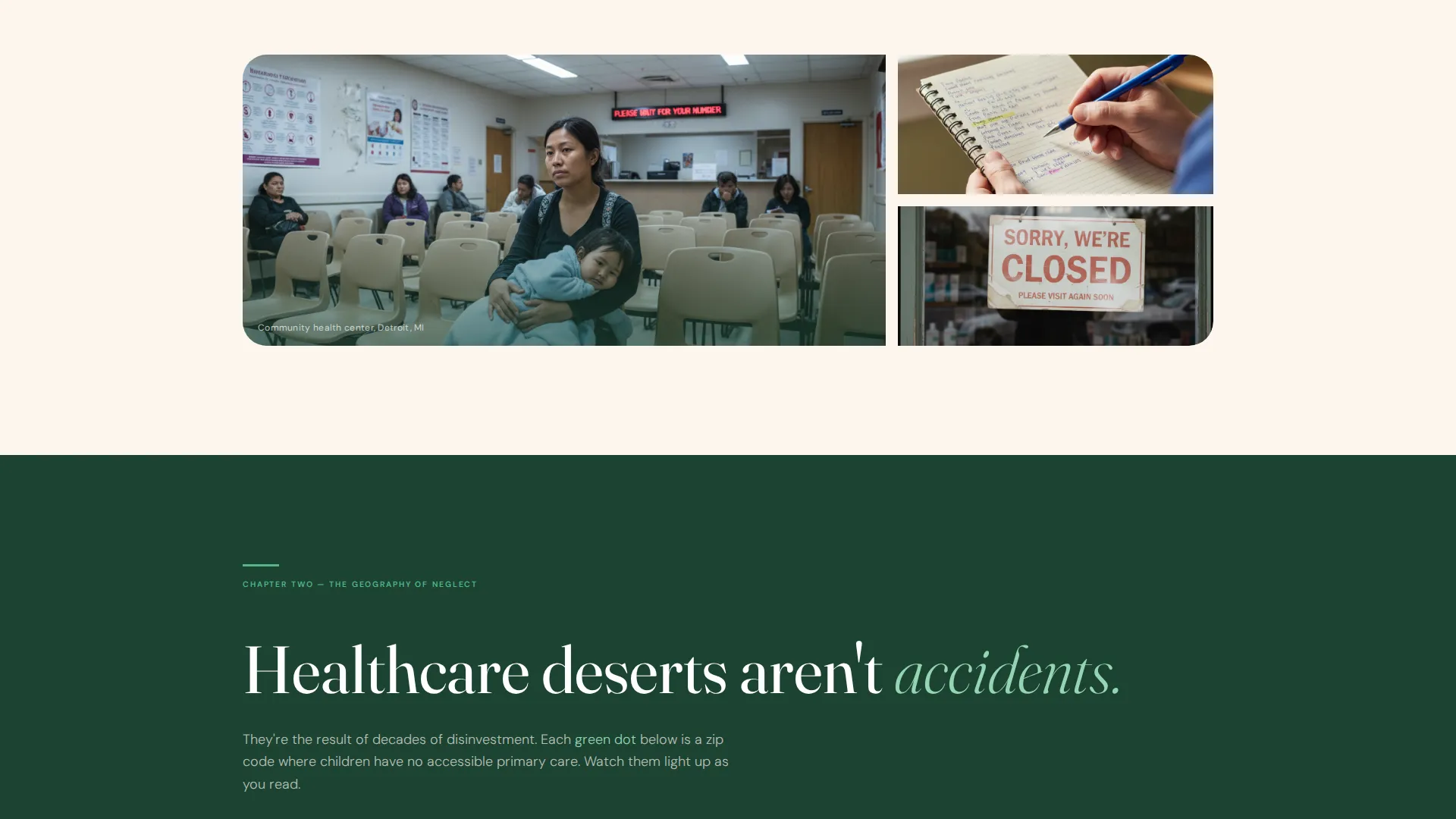 Healthcare Access Awareness Campaign Landing Page