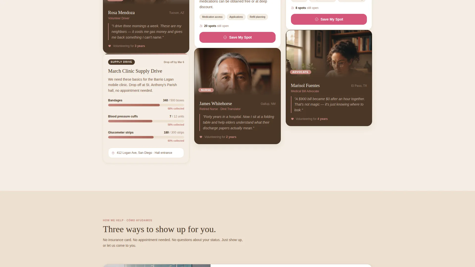 Compassionate Healthcare Access Landing Page Template