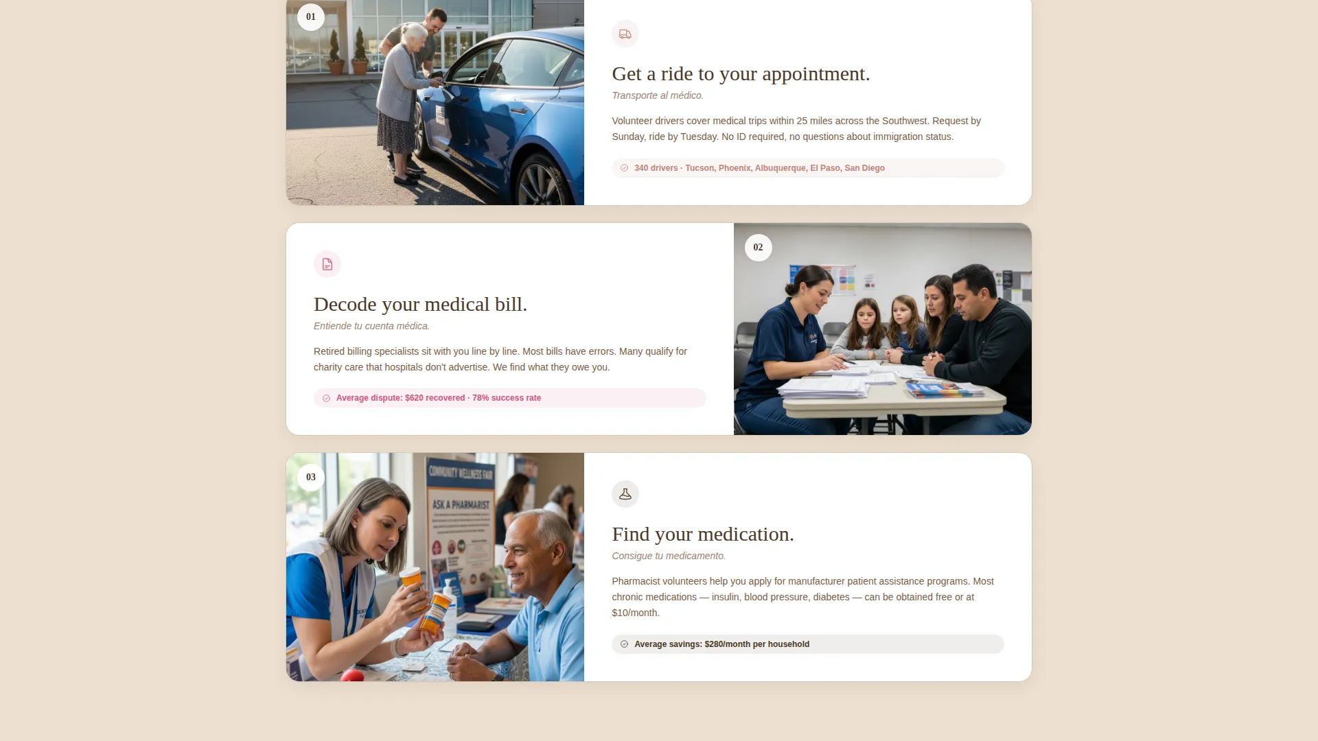 Compassionate Healthcare Access Landing Page Template