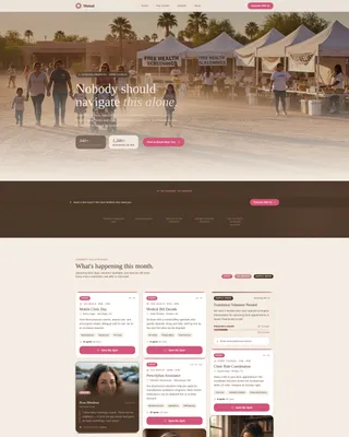 Compassionate Healthcare Access Landing Page Template