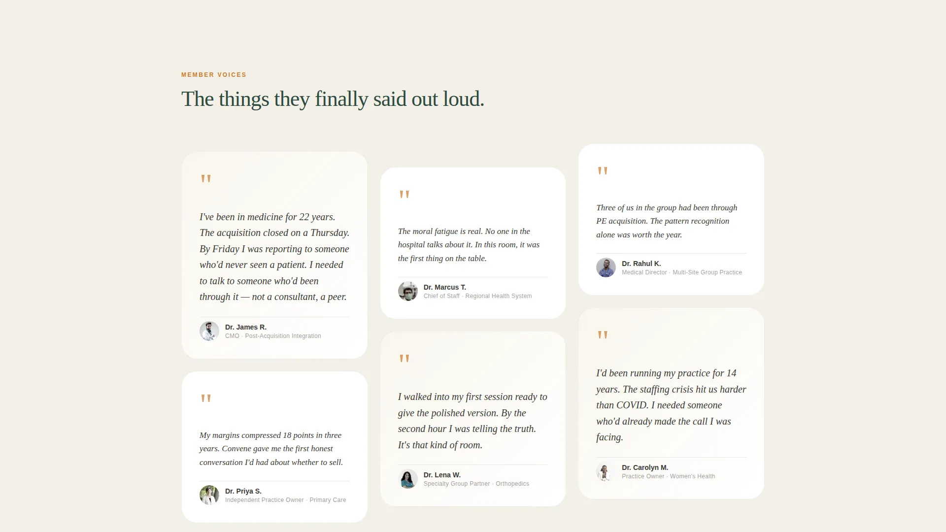 Healthcare Peer Advisory Board Landing Page Template