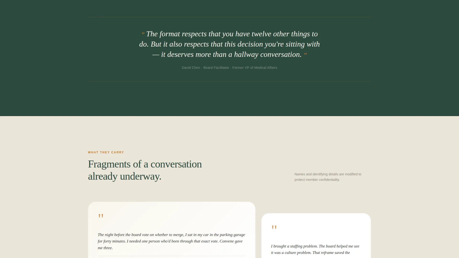 Healthcare Peer Advisory Board Landing Page Template