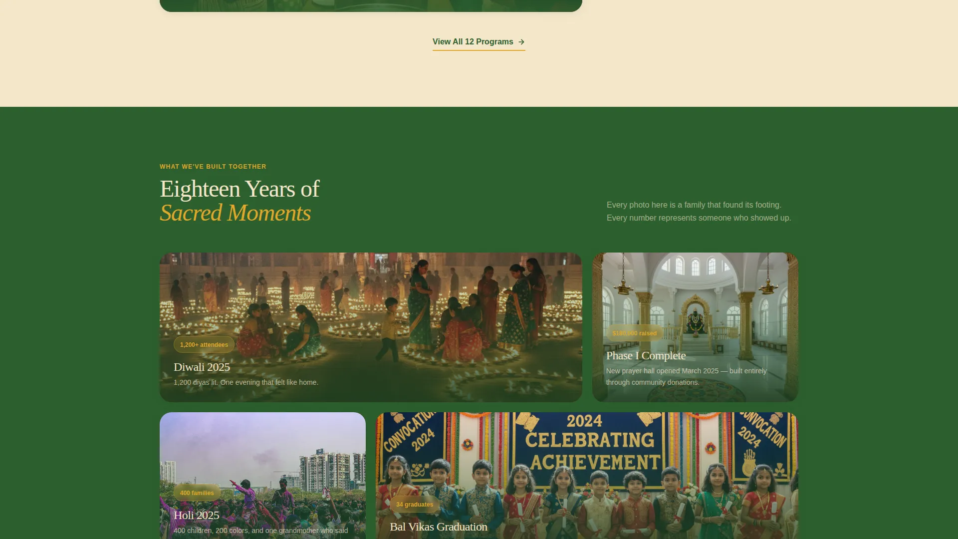Temple & Hindu Organization Professional Website Template