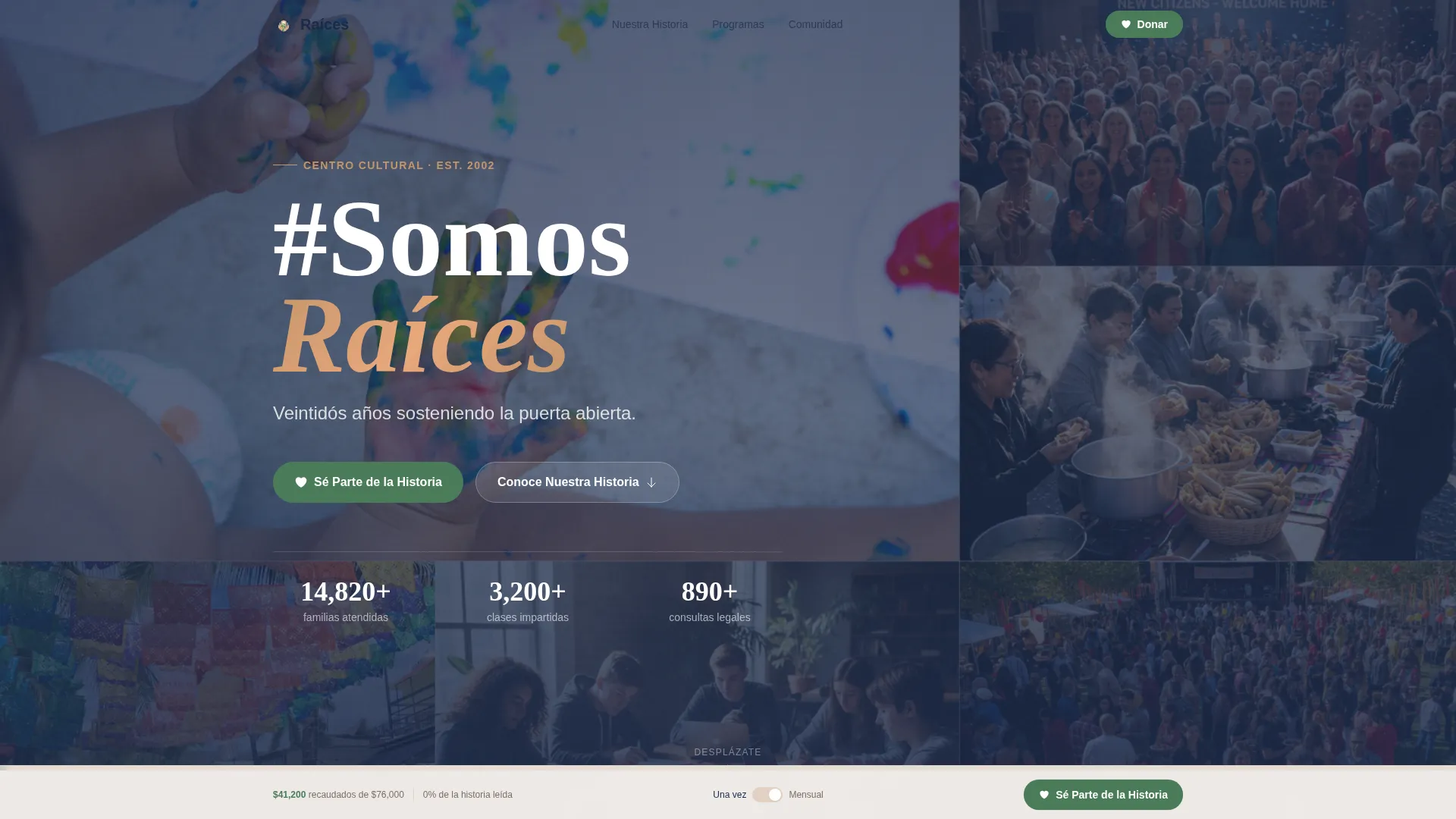 Latin American Community Professional Website Template