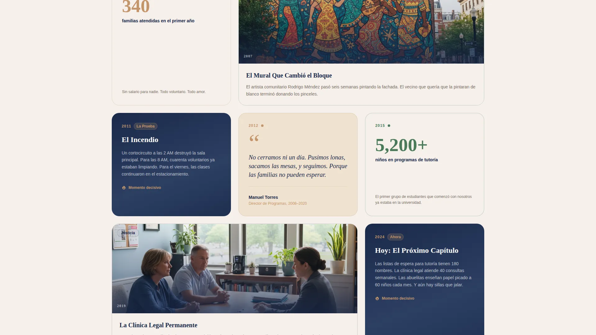 Latin American Community Professional Website Template