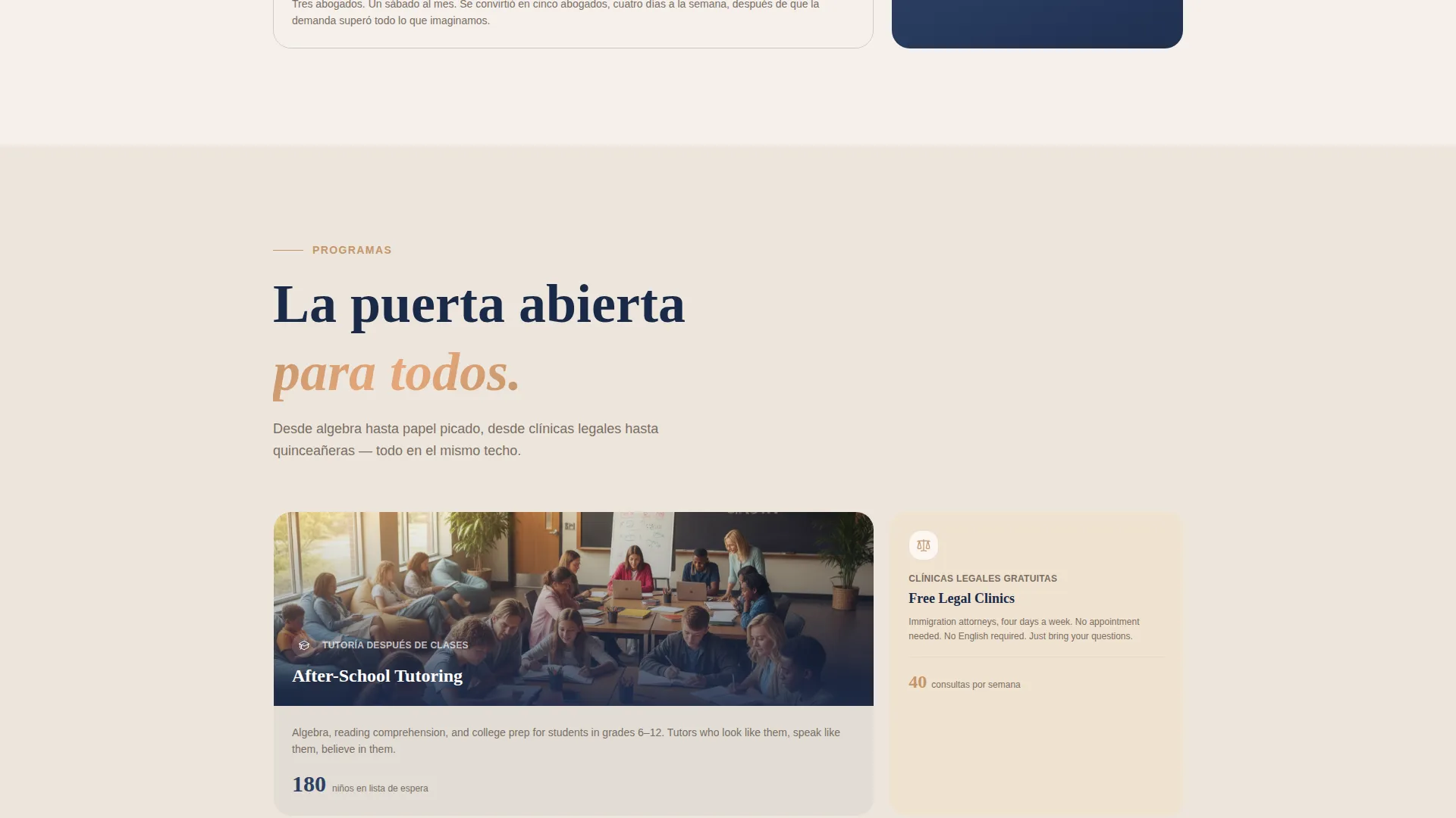 Latin American Community Professional Website Template