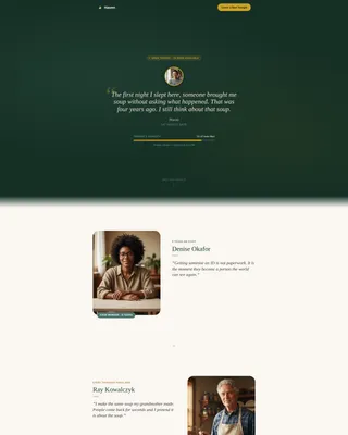 Heartfelt Housing Support Landing Page Template