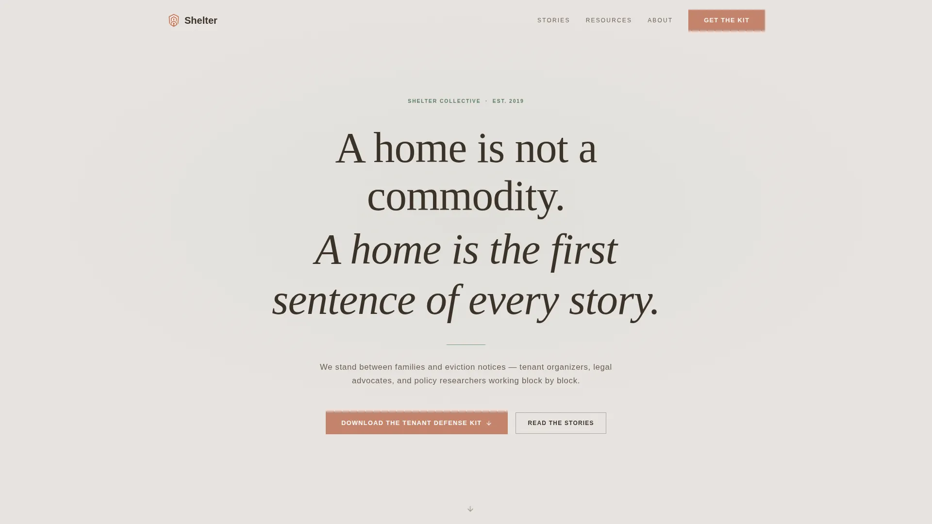 Housing Rights Advocacy Landing Page Template