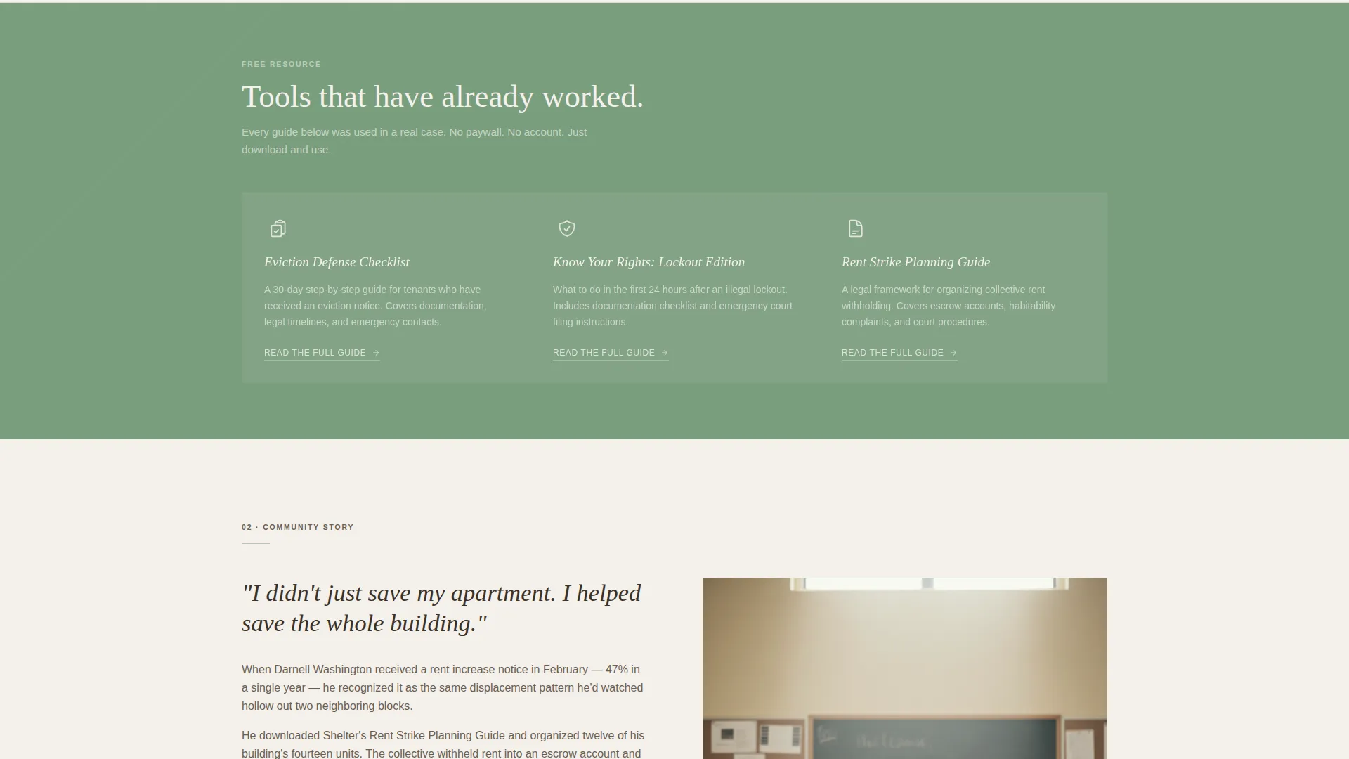 Housing Rights Advocacy Landing Page Template