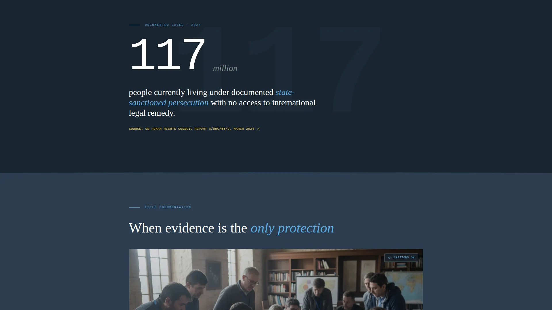 Human Rights Awareness Campaign Landing Page Template