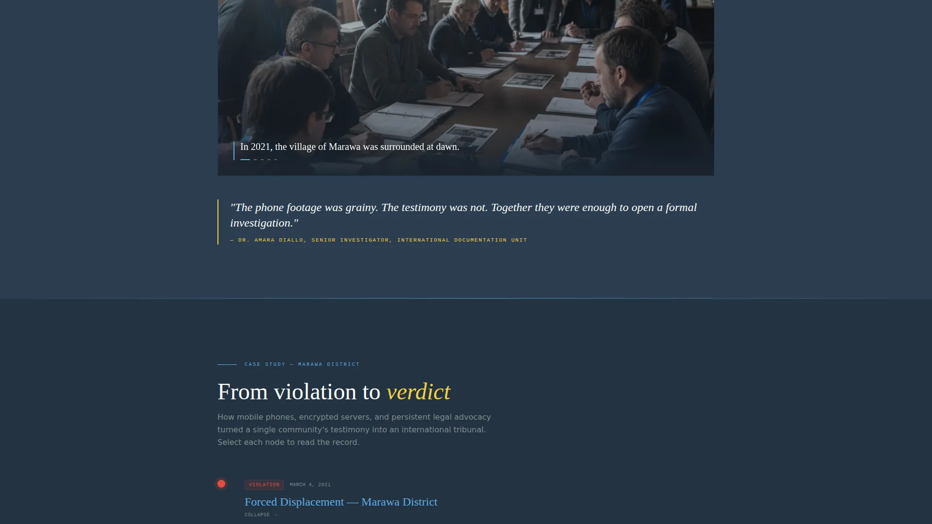 Human Rights Awareness Campaign Landing Page Template
