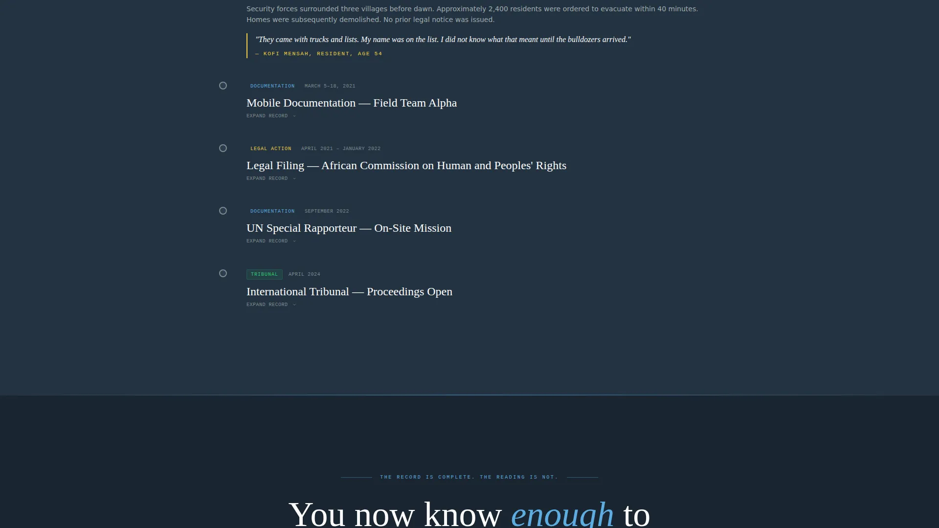 Human Rights Awareness Campaign Landing Page Template
