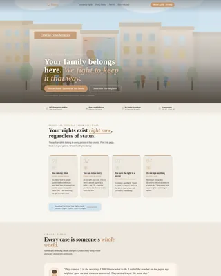 Compassionate Immigration Landing Page Template