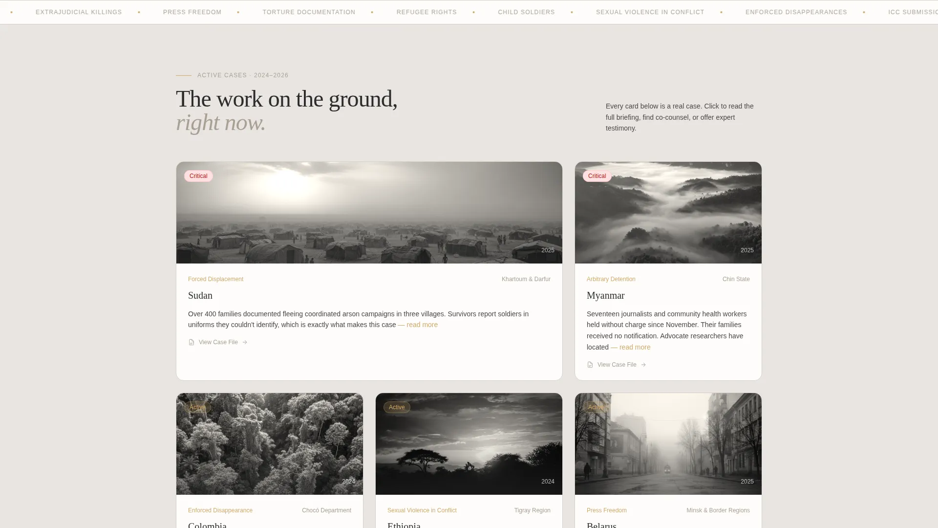 Compelling Civil Rights Landing Page Template